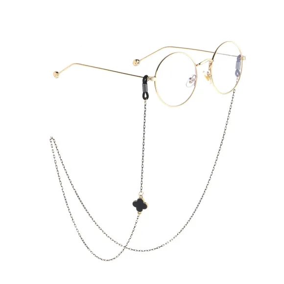 glasses black-gold accessories